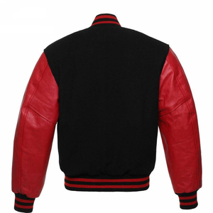 Hommes High Street personnalisable Letterman Varsity veste laine corps en cuir véritable manches élégant vêtements d'hiver support de haute qualité - Product Image 3