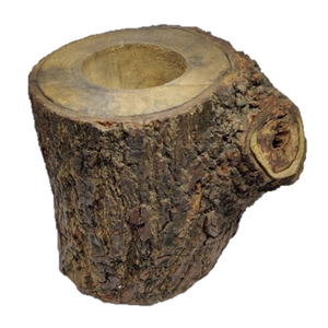 Wholesale Custom Dark Brown Wooden <b>Tealight</b> Candle Holder Handmade Pillar-Shape Home Decor with Vintage Design for Diwali - Product Image 3