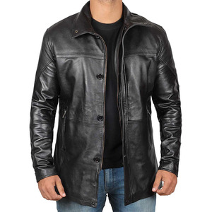 Skinjacket สำหรับผู้ชายแจ็คเก็ตหนังปะติดแขนยาวเข้ารูปสำหรับฤดูหนาว - Product Image 4