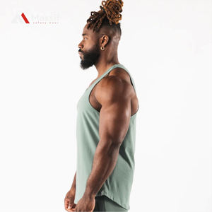 Camisetas sin mangas cortas deportivas de entrenamiento de manga corta para mujer, camisetas sin mangas hechas a medida de alta calidad para Yoga, camisetas sin mangas para hombres al por mayor - Product Image 3