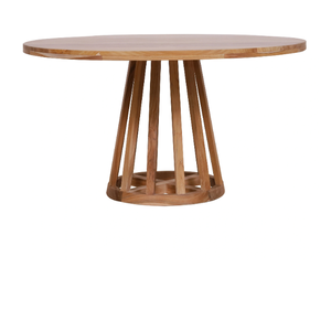 Mesa de pedestal hecha de madera de teca para casas, apartamentos, hoteles, almacenes o villas de Indonesia - Product Image 3