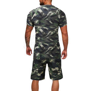 Ensemble t-shirt et short d'été en coton tricoté et en polyester avec service OEM pour hommes vêtements de mode à séchage rapide - Product Image 5