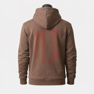 Sudaderas con capucha lisas y elegantes de la mejor calidad para hombre, con capucha personalizable, estilo urbano, básicas, de mezcla de algodón. - Product Image 2