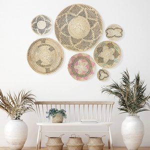 Cesta de Pared de Ratán Tejida a Mano, Ecológica, Impermeable, Diseño Moderno, Plato Decorativo Hecho a Mano en Vietnam - Product Image 4