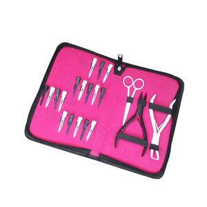 Nouvelle conception 2025, outils professionnels pour extensions de cheveux, ensemble de pinces à retirer les perles avec étui de luxe, matériau composite personnalisable - Product Image 4