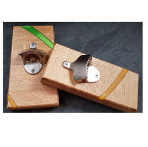 Abrebotellas de resina de madera y Metal Venta personalizada para el hogar Abrebotellas DE BODA personalizado redondo - Product Image 5