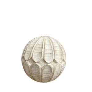 Stylish Decorative Mango <b>Wood</b> Round Balls For Centerpiece Or Individual Use Carved <b>Brown</b> Solid <b>Wood</b> Bowl <b>Filler</b> Home Decor - Product Image 3