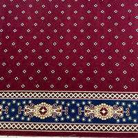Tapis de prière Adiva pour mosquée, moderne, floral, tissé à la machine, à poils longs, rembourré, avec support en jute, fabriqué à Gaziantep, en polyester