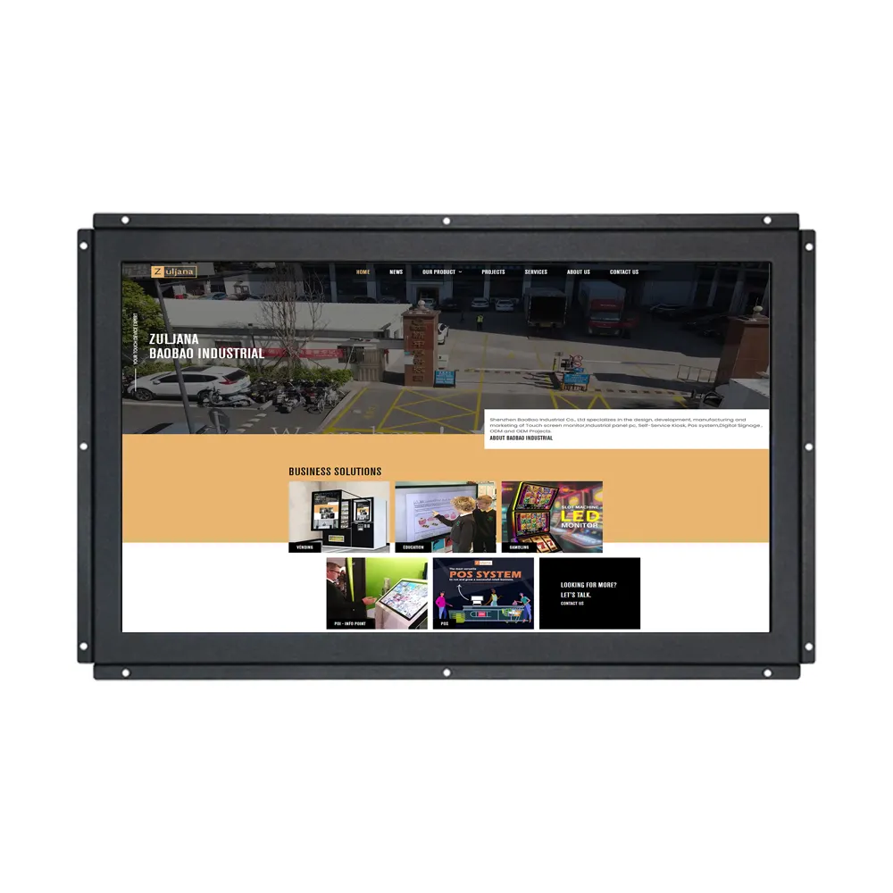 21,5 Zoll Open Frame Hochwertige kapazitive industrielle LCD-Touchscreen-Monitore