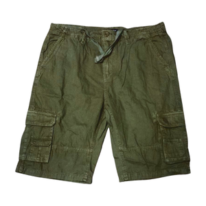 Pantalones cortos de playa informales de algodón 100% para hombre, tela tejida de cintura media, cómodos, con cremallera, diseño de pantalones cortos de tabla sólidos ecológicos - Product Image 1