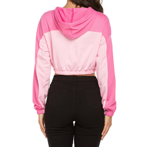 Ropa informal de calidad superior para mujer, Top corto con capucha, nuevo diseño, Jersey recortado, ajuste Regular, insignia de cuello con capucha para invierno - Product Image 3