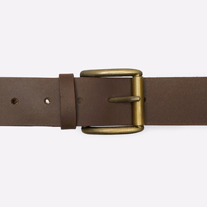 เข็มขัดหนังวัวแท้คุณภาพสูงสำหรับผู้ชาย ยี่ห้อ OEM ขายดี พร้อมหัวเข็มขัดอัตโนมัติโลหะผสม ราคาส่งถูก - Product Image 4