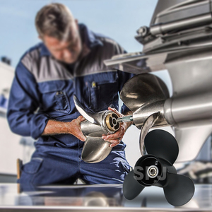 Hélice fueraborda de aleación de aluminio de 3 aspas 9.8x11 para motores marinos Tohatsu 25HP 30HP, pieza OEM 3R0B645230 - Product Image 6