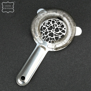 Herramientas profesionales de barra de acero inoxidable de 200mm Colador de cóctel con resorte - Product Image 3