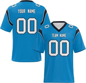 เสื้ออเมริกันฟุตบอลแบบกำหนดเอง ปี 2026 แห้งเร็ว 100% โพลีเอสเตอร์ พิมพ์ลายแบบเต็มตัว ชื่อทีมและหมายเลขแบบกำหนดเอง MOQ ต่ำสุด 10 ชิ้น - Product Image 4