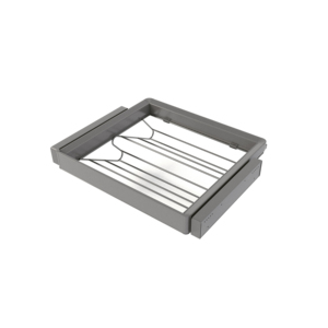 Cassetto per scarpe in quarzo Emuca con telaio regolabile con guide a chiusura morbida e modulo di estensione completo per armadi cassetti - Product Image 1