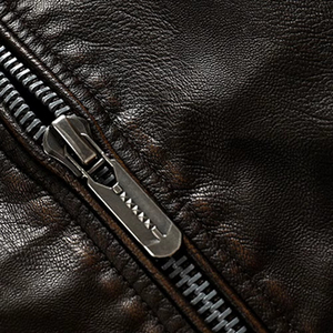 Chaquetas de Cuero para Hombre, Novedades 2025, Chaqueta de Cuero Casual de Talla Grande con Cuello de Béisbol, Tendencia, Servicio OEM de PU - Product Image 5