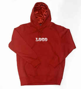 เสื้อฮู้ดดี้ผู้หญิงคุณภาพสูง พิมพ์ลายโลโก้ตามสั่ง ทรงโอเวอร์ไซส์ ผ้าฝรั่งเศสเทอร์รี่คอตตอน บุผ้าไหม ไซส์พลัส ซับในผ้าซาติน - Product Image 2