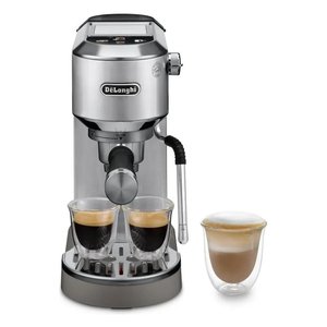 Cafetera Espresso Semiautomática DEDICA Duo EC890 M de Acero Inoxidable, 1450W, con 15 Bares de Presión, Modelo 0947146 - Product Image 1