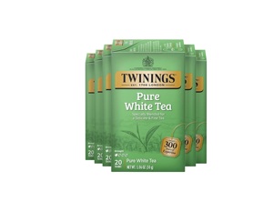 Twinings Pure White <b>Tea</b> Individually Wrapped Bags, 20 Count (Pack of 6) 120 Teabags - Product Image 1