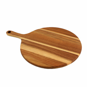 Bandeja Redonda Grande de Madera Mixta de Lujo para Charcutería, para Servir en Eventos de Catering y Bodas, Exhibición de Alimentos - Product Image 1