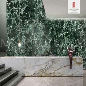 Đá Cẩm Thạch màu xanh lá cây nhìn vườn Sứ Lát tấm gói Sứ đánh bóng tấm tráng men để trang trí với chất lượng tốt - Product Image 5