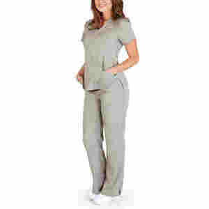 Conjunto de Uniforme Médico para Enfermeras, Ropa de Trabajo Médica, Fabricación OEM ODM, Top y Pantalones Elásticos Suaves, Exportación de Ropa al Por Mayor - Product Image 1