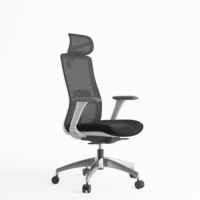 Usine chinoise Nouveau design Chaises de bureau ergonomiques multifonctionnelles en maille noire Chaise de bureau en maille en métal Chaises de bureau pour ordinateur