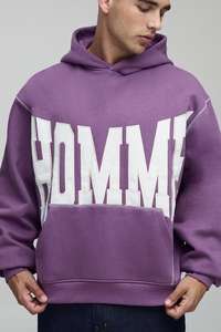 Pull broderie Patch nouveauté hommes sweat à capuche surdimensionné à manches longues toutes les couleurs disponibles personnalisé à capuche - Product Image 5