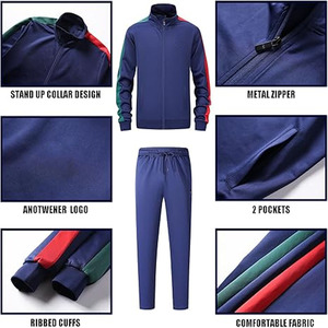 Ensembles de survêtement pour hommes Jogging hommes survêtement vêtements d'entraînement hommes ensemble Cool Streetwear sur mesure par robe de sport - Product Image 4