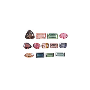 10.00cts Naturel Multi Tourmaline Lot 6x4mm à 9x5mm Lâche Gemstone Mix Forme Lot Pour La Fabrication De Bijoux Pierre - Product Image 2