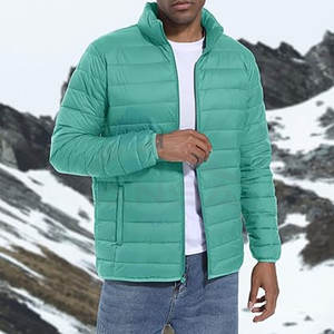 Manteau bulle gonflé pour hommes coupe-vent, veste matelassée résistante à l'eau, voyage en plein air, pêche, randonnée, conception de marque OEM personnalisée - Product Image 5