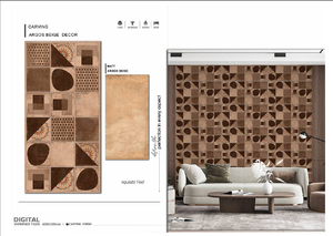 Azulejos de Piso de Porcelana Cerámica Moderna Brillante de 600x1200 mm, Superficie Mate Esmaltada, Cuerpo Completo Homogéneo para Decoración del Hogar - Product Image 5