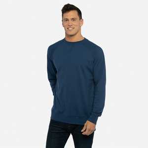 Next Level 9000 Sweat-shirt raglan unisexe Cool Blue Sweat-shirt certifié à col rond en éponge française Pull amical personnalisé - Product Image 2