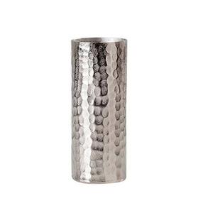 Vase à fleur moderne Pièce de verre Vase mosaïque pour la décoration de la maison Pot de fleur en métal fait main Couleur argent fini - Product Image 5