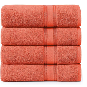 Serviettes de bain luxueuses en coton d'Inde Serviettes de plage écologiques et élégantes à absorption rapide - Product Image 1