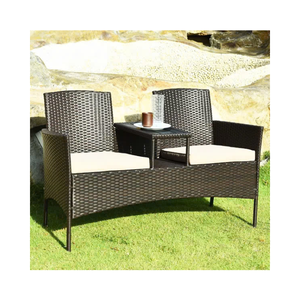 Offres Spéciales Bancs de patio en osier 175X66X73Cm ensemble de jardin Benchlove emballage en carton meubles en osier fabricant d'origine - Product Image 1