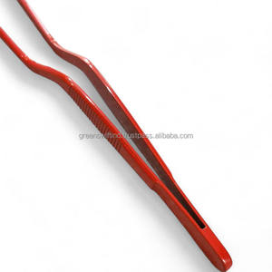 Pince de Chef Rouge Best-Seller à Pointe Longue pour Assietter, Décorer Salades et Servir – Outil de Cuisine Essentiel - Product Image 4