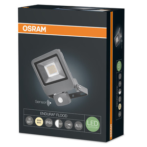 Proiettore LED da esterno con sensore di movimento, grigio, 30W, 3000K, IP44 (Osram 4058075064348) - Product Image 2