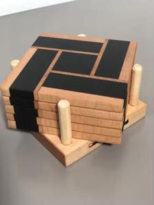 Ensemble de palettes de sous-verres en bois pour boissons chaudes et froides, sous-verres de palettes en bois, sous-verres en ardoise pour tasses, napperon porte-gobelet pour canapé - Product Image 4