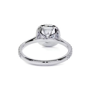 10k jaune Rose blanc plaqué or rond coupe laboratoire cultivé diamant mariage et bague de fiançailles unisexe cadeau de fête pour elle - Product Image 4