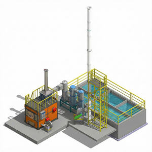 Incinérateur de déchets multifonctionnel facile à utiliser, incinérateur de déchets d'exploitation hôtelière au lieu de décharge - Product Image 1