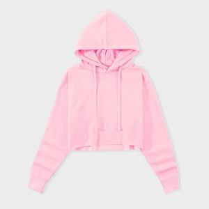 Meilleures ventes Meilleur prix Femmes Crop Top Hoodies Léger Personnalisé Femmes Crop Top Hoodies - Product Image 3