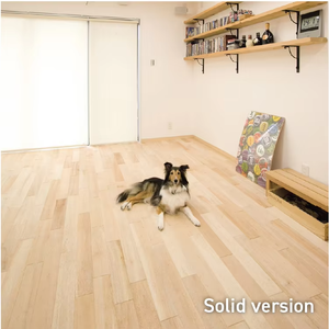 Suelo Sólido de Madera Natural Laminada, Económico, de Luz Suave, Tipo Falcata Shingon - Product Image 5