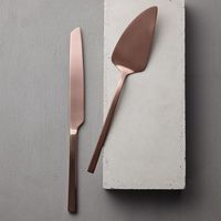 Couteau à gâteau vintage 2 Brother's avec détails ornés en acier inoxydable pour mariages et occasions spéciales