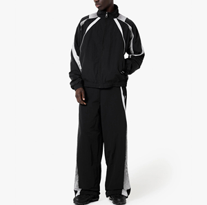 Survêtements coupe-vent en tissu doux au toucher personnalisés à capuche avec poches zippées ceinture flexible pour une utilisation hivernale décontractée - Product Image 4