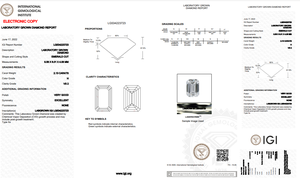 Diamante cultivado en laboratorio corte esmeralda 2.13ct IGI certificado H Color VS2 Clarity Lab-Stone - Product Image 5