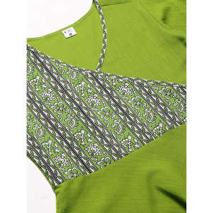 Kurta ผ้าฝ้ายพิมพ์ลายผู้หญิง Angrakha สไตล์ - Product Image 5