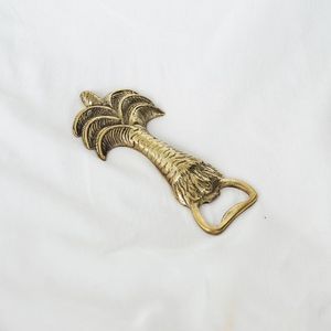 Wholesale Customized Handmade Cast Brass Palm <b>Tree</b> Flat Bottle Openers Modern Vintage Metal for Restaurant Bar Accessories - Product Image 1