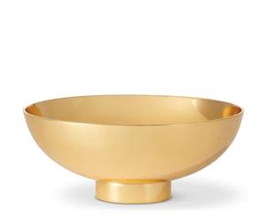 Bol à fruits décoratif en laiton et acier de luxe fantaisie chaud métal concepteur miroir polonais servant pas cher bol de service de fruits en émail blanc - Product Image 4